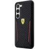 Чохол Ferrari для Samsung Galaxy S23 Plus S916 Carbon Contrast Edges Black (FEHCS23MNPYK)