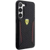 Чохол Ferrari для Samsung Galaxy S23 Plus S916 Carbon Contrast Edges Black (FEHCS23MNPYK)