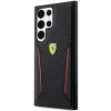 Чохол Ferrari для Samsung Galaxy S23 Ultra S918 Carbon Contrast Edges Black (FEHCS23LNPYK)