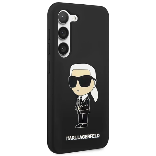 Чохол Karl Lagerfeld Silicone Ikonik для Samsung Galaxy S23 S911 Black (KLHCS23SSNIKBCK)