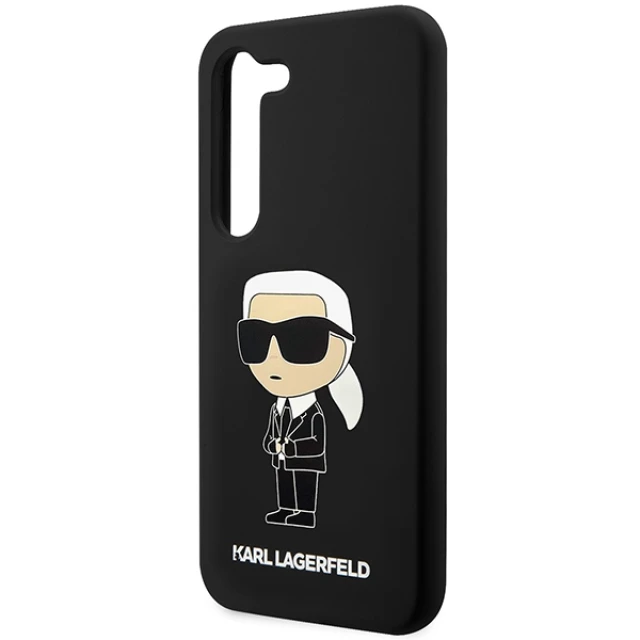 Чохол Karl Lagerfeld Silicone Ikonik для Samsung Galaxy S23 S911 Black (KLHCS23SSNIKBCK)