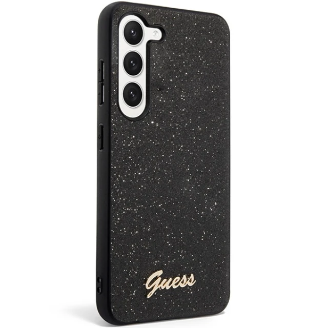 Чохол Guess Glitter Script для Samsung Galaxy S23 Plus Black (GUHCS23MHGGSHK)