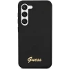Чохол Guess Silicone Vintage Gold Logo для Samsung Galaxy S23 Plus Black (GUHCS23MSLSMK)