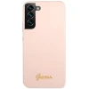 Чохол Guess Silicone Script Metal Logo для Samsung Galaxy S23 Plus Pink (GUHCS23MLSLMGPP)