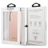 Чохол Guess Silicone Script Metal Logo для Samsung Galaxy S23 Plus Pink (GUHCS23MLSLMGPP)