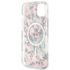 Чохол Guess Flower для iPhone 14 | 13 Pink with MagSafe (GUHMP14SHCFWSP)