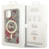 Чохол Guess Flower для iPhone 14 Plus Khaki with MagSafe (GUHMP14MHCFWSA)