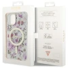 Чохол Guess Flower для iPhone 14 Plus Transparent with MagSafe (GUHMP14MHCFWST)