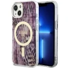 Чехол Guess Leopard для iPhone 14 | 13 Pink with MagSafe (GUHMP14SHLEOPWP)