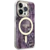 Чохол Guess Leopard для iPhone 14 Pro Pink with MagSafe (GUHMP14LHLEOPWP)