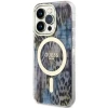 Чохол Guess Leopard для iPhone 14 Pro Max Blue with MagSafe (GUHMP14XHLEOPWB)