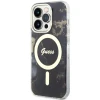 Чохол Guess Golden Marble для iPhone 14 Pro Black with MagSafe (GUHMP14LHTMRSK)
