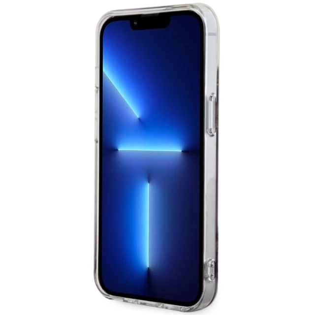 Чохол Guess Golden Marble для iPhone 14 | 13 Purple with MagSafe (GUHMP14SHTMRSU)