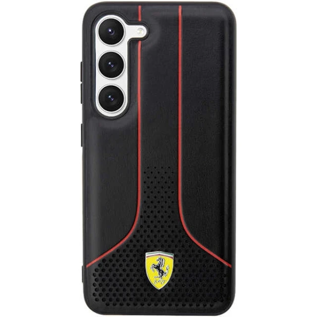 Чохол Ferrari для Samsung Galaxy S23 Plus S916 Perforated 296 P Black (FEHCS23MPCSK)