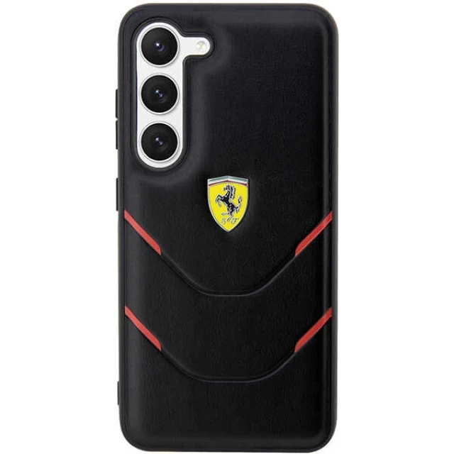 Чохол Ferrari для Samsung Galaxy S23 S911 Hot Stamp Lines Black (FEHCS23SPBAK)