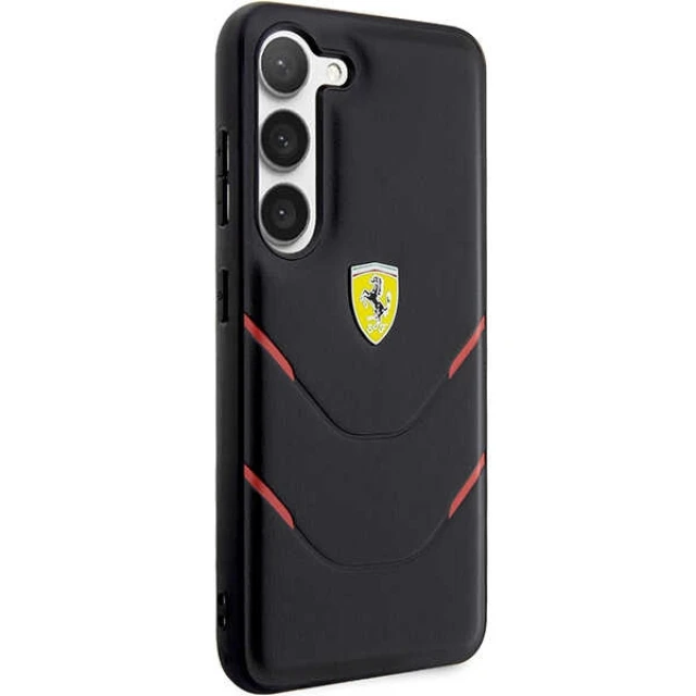 Чохол Ferrari для Samsung Galaxy S23 S911 Hot Stamp Lines Black (FEHCS23SPBAK)