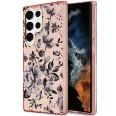 Чохол Guess Flower Collection для Samsung Galaxy S23 Ultra S918 Pink (GUHCS23LHCFWSP)