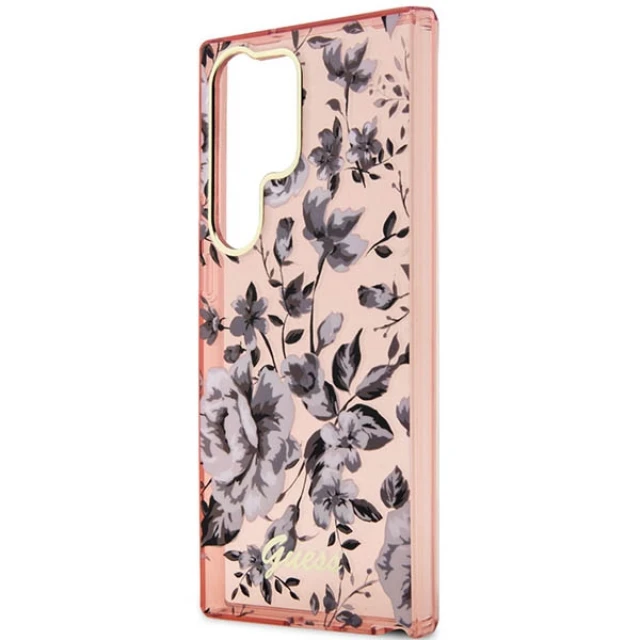 Чохол Guess Flower Collection для Samsung Galaxy S23 Ultra S918 Pink (GUHCS23LHCFWSP)