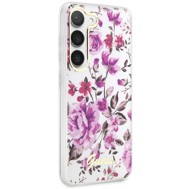Чохол Guess Flower Collection для Samsung Galaxy S23 S911 White (GUHCS23SHCFWST)