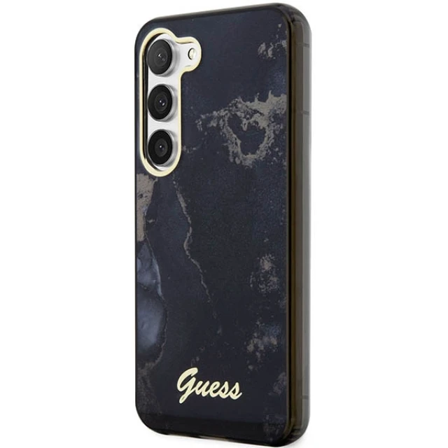 Чохол Guess Golden Marble Collection для Samsung Galaxy S23 Plus S916 Black (GUHCS23MHTMRSK)