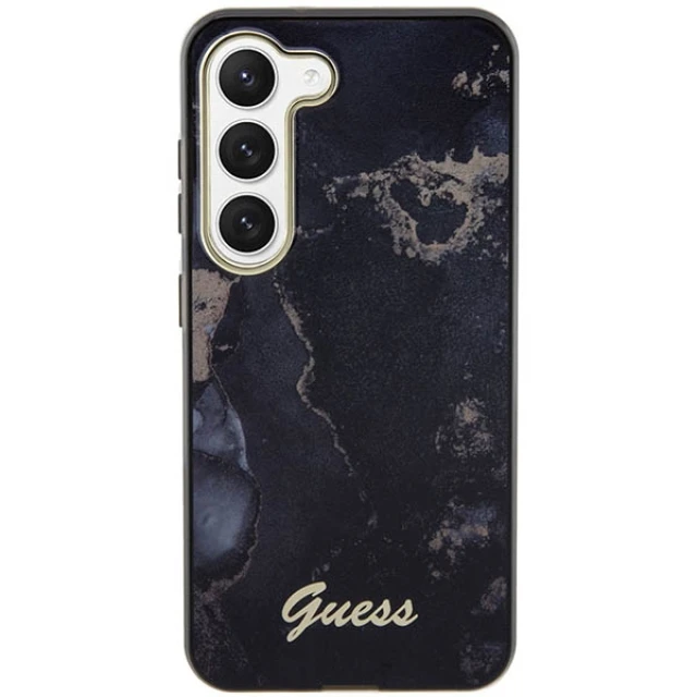 Чохол Guess Golden Marble Collection для Samsung Galaxy S23 Plus S916 Black (GUHCS23MHTMRSK)