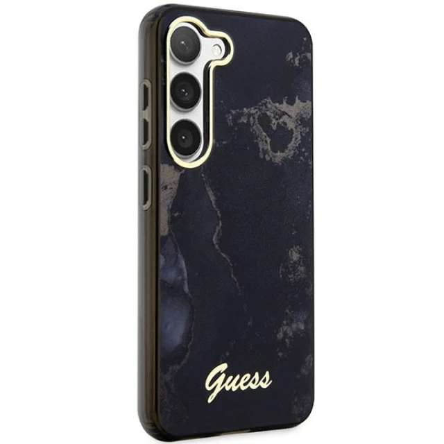 Чохол Guess Golden Marble Collection для Samsung Galaxy S23 Plus S916 Black (GUHCS23MHTMRSK)