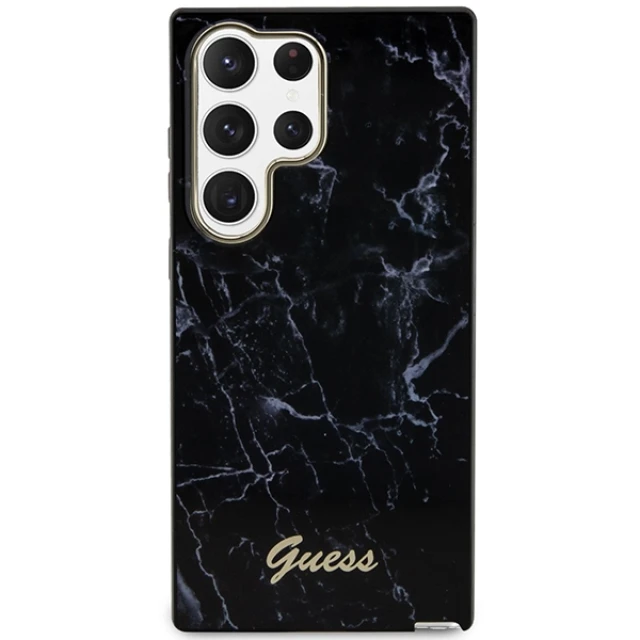 Чохол Guess Marble для Samsung Galaxy S23 Ultra S918 Black (GUHCS23LPCUMAK)