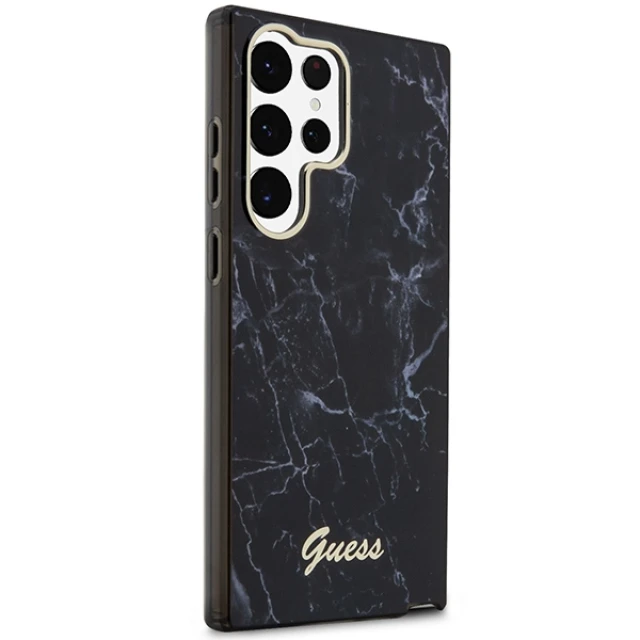 Чохол Guess Marble для Samsung Galaxy S23 Ultra S918 Black (GUHCS23LPCUMAK)