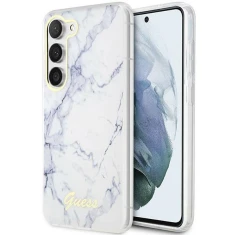 Чохол Guess Marble для Samsung Galaxy S23 S911 White (GUHCS23SPCUMAH)