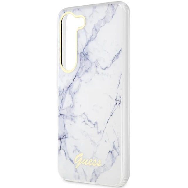 Чохол Guess Marble для Samsung Galaxy S23 S911 White (GUHCS23SPCUMAH)