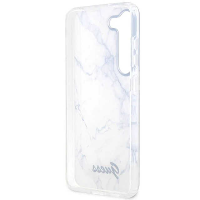 Чохол Guess Marble для Samsung Galaxy S23 S911 White (GUHCS23SPCUMAH)