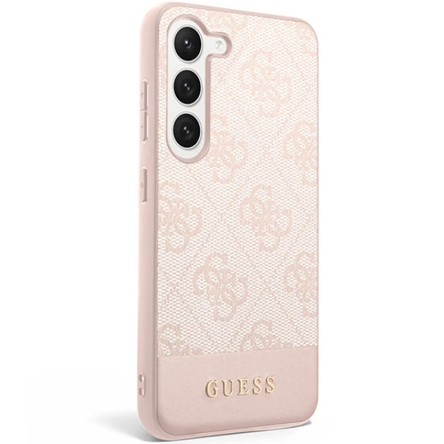 Чохол Guess 4G Stripe для Samsung Galaxy S23 S911 Pink (GUHCS23SG4GLPI)