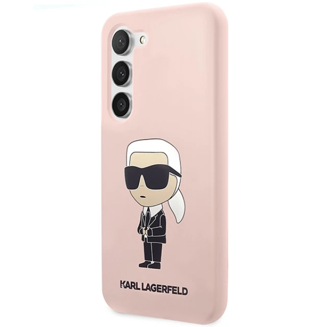 Чохол Karl Lagerfeld Silicone Ikonik для Samsung Galaxy S23 S911 Pink (KLHCS23SSNIKBCP)