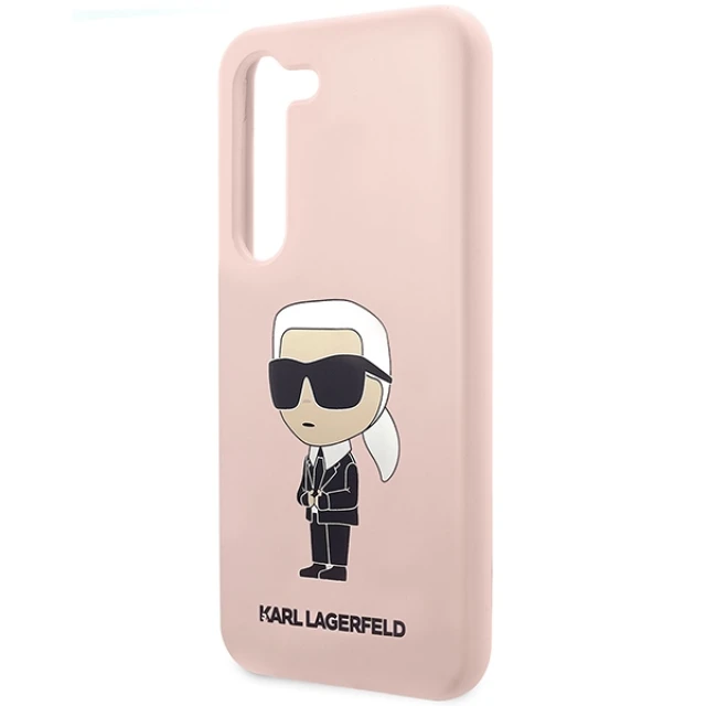 Чохол Karl Lagerfeld Silicone Ikonik для Samsung Galaxy S23 S911 Pink (KLHCS23SSNIKBCP)