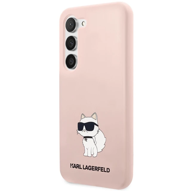 Чохол Karl Lagerfeld Silicone Choupette для Samsung Galaxy S23 S911 Pink (KLHCS23SSNCHBCP)
