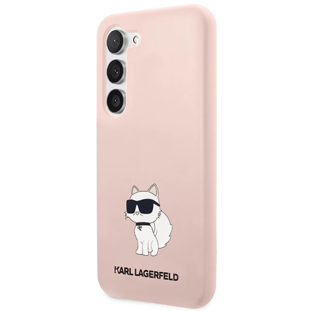 Чохол Karl Lagerfeld Silicone Choupette для Samsung Galaxy S23 Plus S916 Pink (KLHCS23MSNCHBCP)