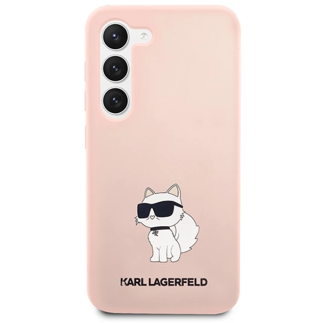 Чохол Karl Lagerfeld Silicone Choupette для Samsung Galaxy S23 Plus S916 Pink (KLHCS23MSNCHBCP)