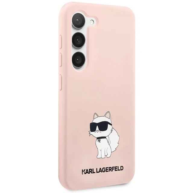 Чохол Karl Lagerfeld Silicone Choupette для Samsung Galaxy S23 Plus S916 Pink (KLHCS23MSNCHBCP)