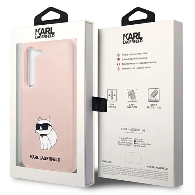 Чохол Karl Lagerfeld Silicone Choupette для Samsung Galaxy S23 Plus S916 Pink (KLHCS23MSNCHBCP)