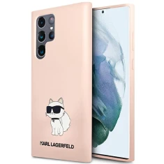 Чохол Karl Lagerfeld Silicone Choupette для Samsung Galaxy S23 Ultra S918 Pink (KLHCS23LSNCHBCP)