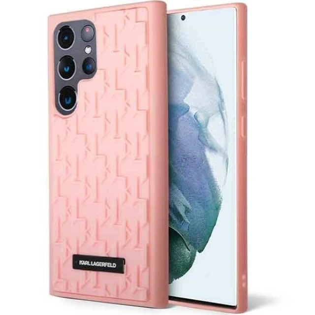 Чохол Karl Lagerfeld 3D Monogram для Samsung Galaxy S23 Ultra S918 Pink (KLHCS23LRUPKLPP)