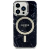 Чохол Guess Marble для iPhone 14 Pro Black with MagSafe (GUHMP14LPCUMAK)