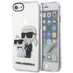 Чохол Karl Lagerfeld Gliter Karl & Choupette для iPhone 7 | 8 | SE 2022/2020 Transparent (KLHCI8HNKCTGT)