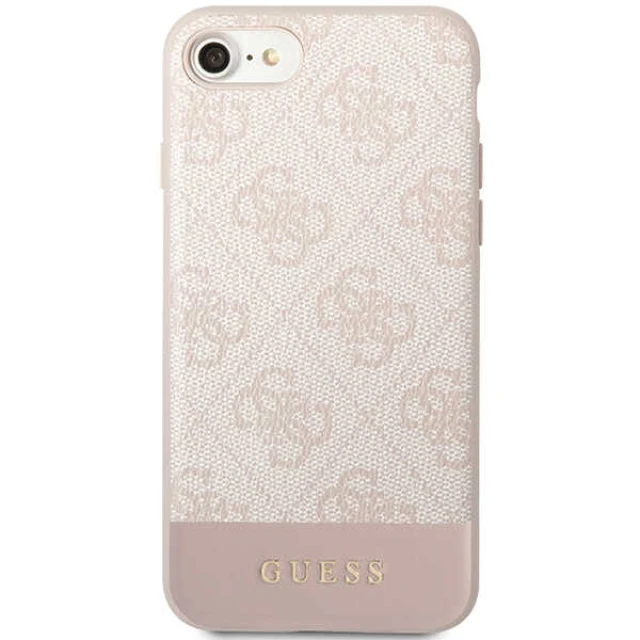 Чохол Guess 4G Stripe Collection для iPhone 7 | 8 | SE 2022/2020 Pink (GUHCI8G4GLPI)