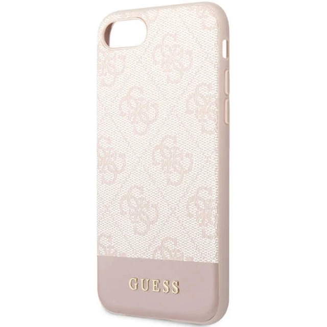 Чохол Guess 4G Stripe Collection для iPhone 7 | 8 | SE 2022/2020 Pink (GUHCI8G4GLPI)