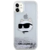 Чохол Karl Lagerfeld Glitter Choupette Head для iPhone 11 Silver (KLHCN61LNCHCS)