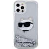 Чохол Karl Lagerfeld Glitter Choupette Head для iPhone 12 | 12 Pro Silver (KLHCP12MLNCHCS)