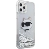 Чохол Karl Lagerfeld Glitter Choupette Head для iPhone 12 | 12 Pro Silver (KLHCP12MLNCHCS)