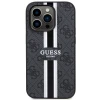 Чехол Guess 4G Printed Stripes для iPhone 14 Pro Max Black with MagSafe (GUHMP14XP4RPSK)