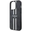 Чехол Guess 4G Printed Stripes для iPhone 14 Pro Max Black with MagSafe (GUHMP14XP4RPSK)